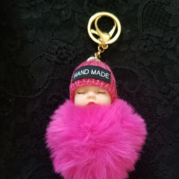 Accessories - Super Cute Baby Pom Pom Keychain